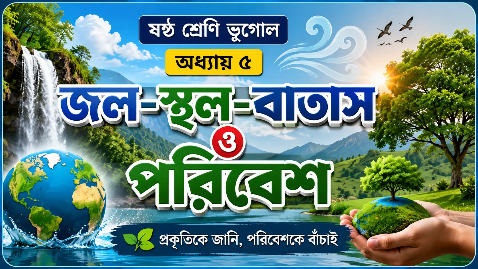 WBBSE Class 6 Geography Chapter 5 Question Answer (জল-স্থল-বাতাস ও পরিবেশ) - Vision Institute