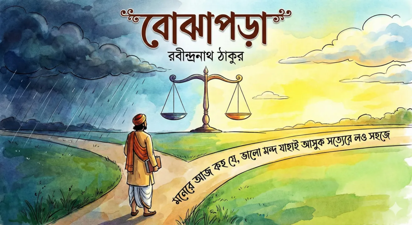 বোঝাপড়া (Bojhapora) – রবীন্দ্রনাথ ঠাকুর | প্রশ্ন-উত্তর ও সম্পূর্ণ আলোচনা | সাহিত্যমেলা | অষ্টম শ্রেণি - Vision Institute
