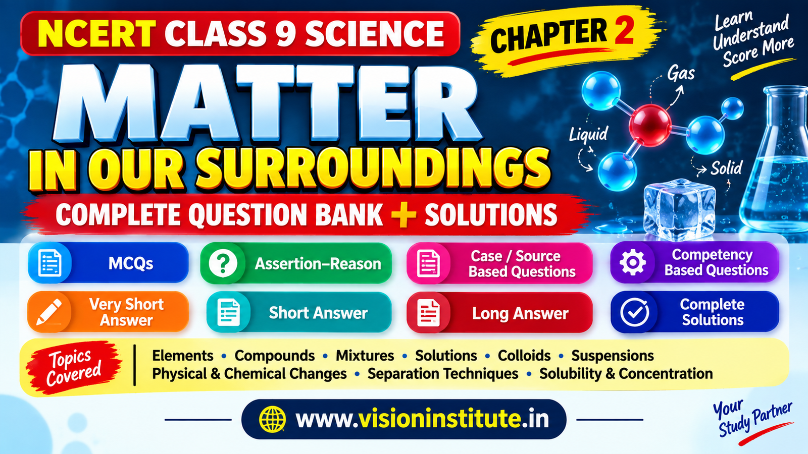 Is Matter Around Us Pure? NCERT Class 9 Science Chapter 2 Solutions & Notes - Vision Institute