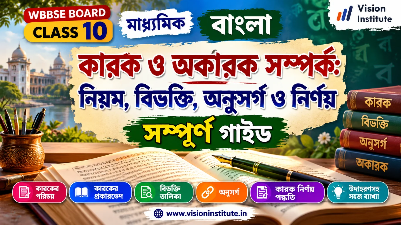 কারক ও অকারক সম্পর্ক: নিয়ম, বিভক্তি, অনুসর্গ ও নির্ণয় সম্পূর্ণ গাইড