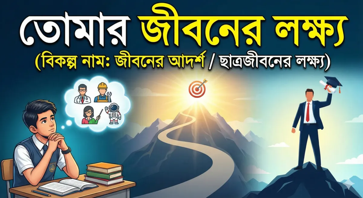বাংলা রচনা: তোমার জীবনের লক্ষ্য – ছাত্রছাত্রীদের জন্য সম্পূর্ণ প্রবন্ধ