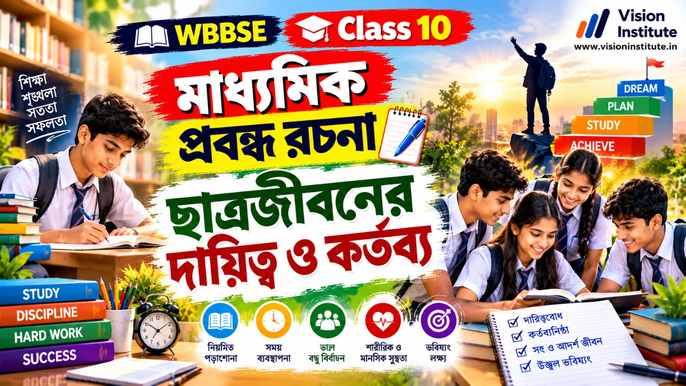 ছাত্রজীবনের দায়িত্ব ও কর্তব্য - প্রবন্ধ রচনা