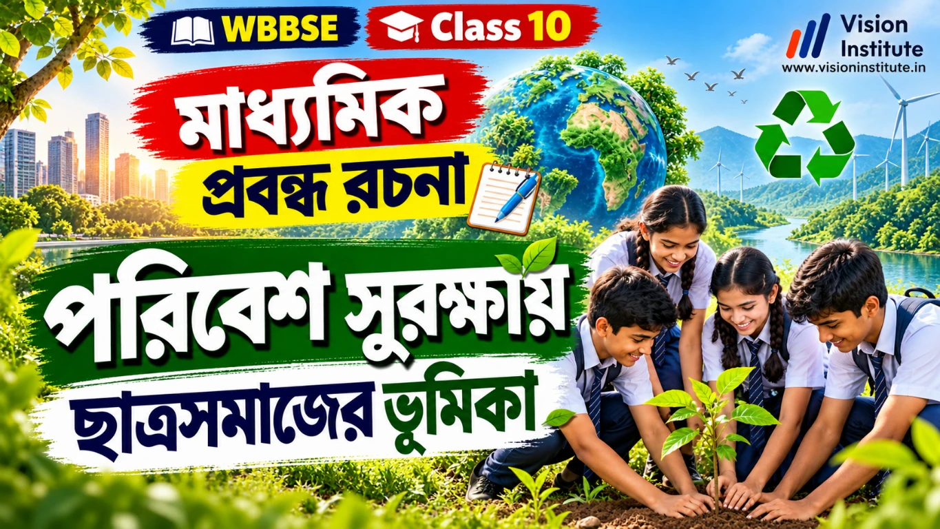 পরিবেশ সুরক্ষায় ছাত্রসমাজের ভূমিকা - প্রবন্ধ রচনা