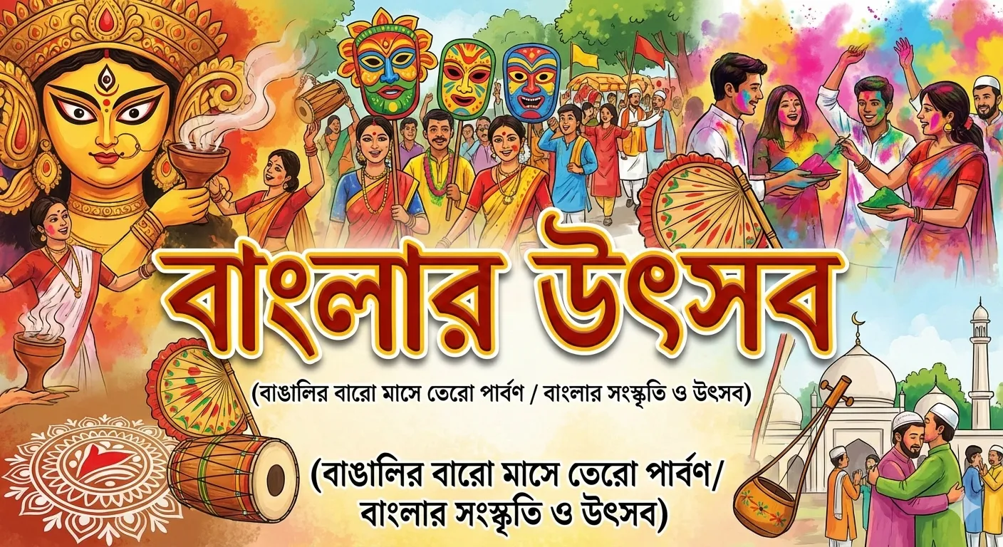 বাংলা রচনা: বাংলার উৎসব – ছাত্রছাত্রীদের জন্য সম্পূর্ণ প্রবন্ধ