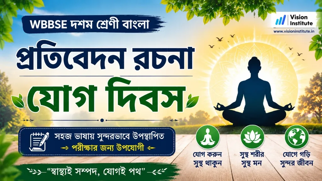 আন্তর্জাতিক যোগ দিবস উদযাপন - প্রতিবেদন রচনা | WBBSE Class 10 Bengali