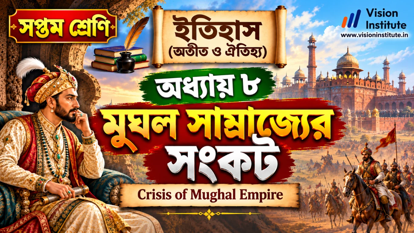 WBBSE Class 7 History Chapter 8 Question Answer মুঘল সাম্রাজ্যের সংকট Crisis of Mughal Empire