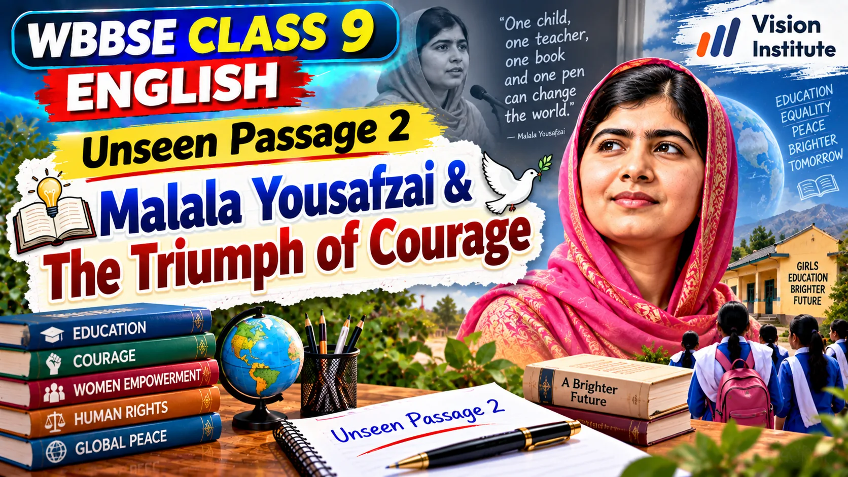 Unseen Passage 2: Inspirational Story of Malala Yousafzai