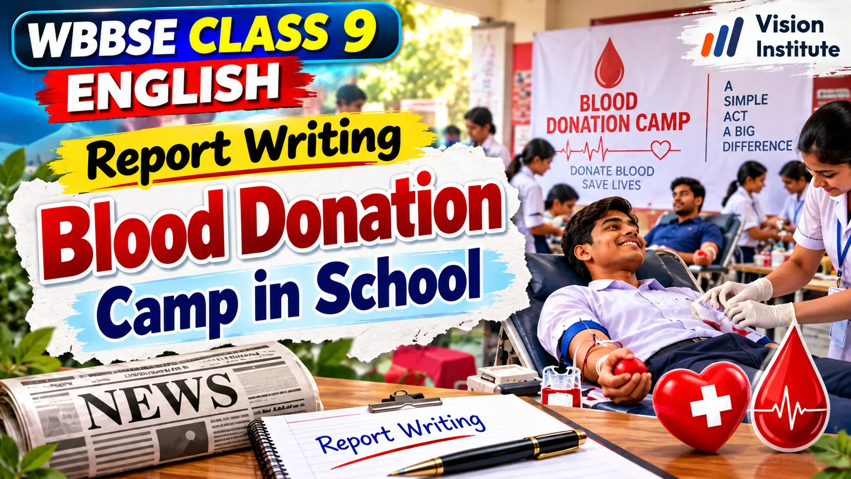 Blood Donation Camp in School Report