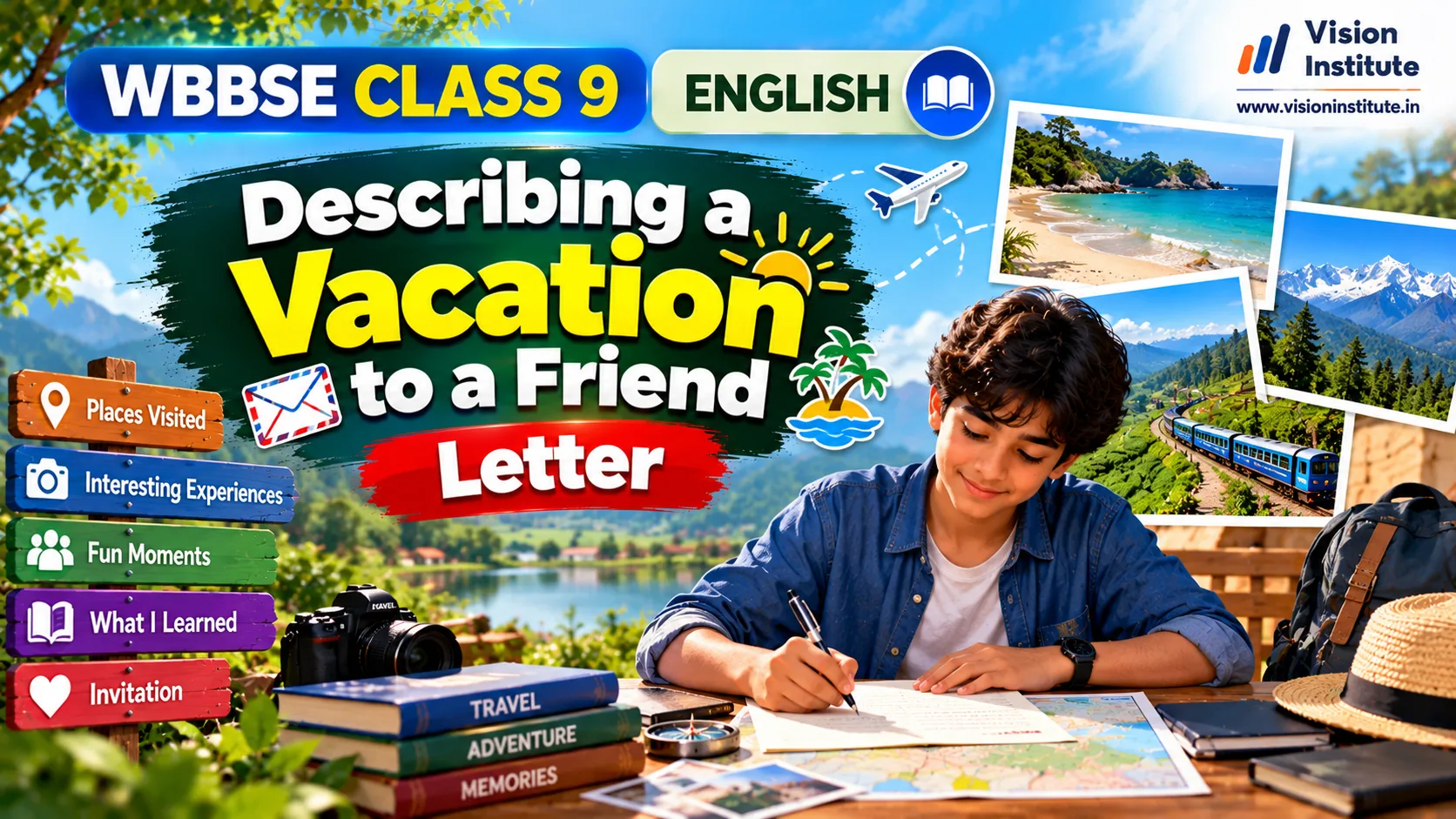 Describing a Vacation to a Friend Letter