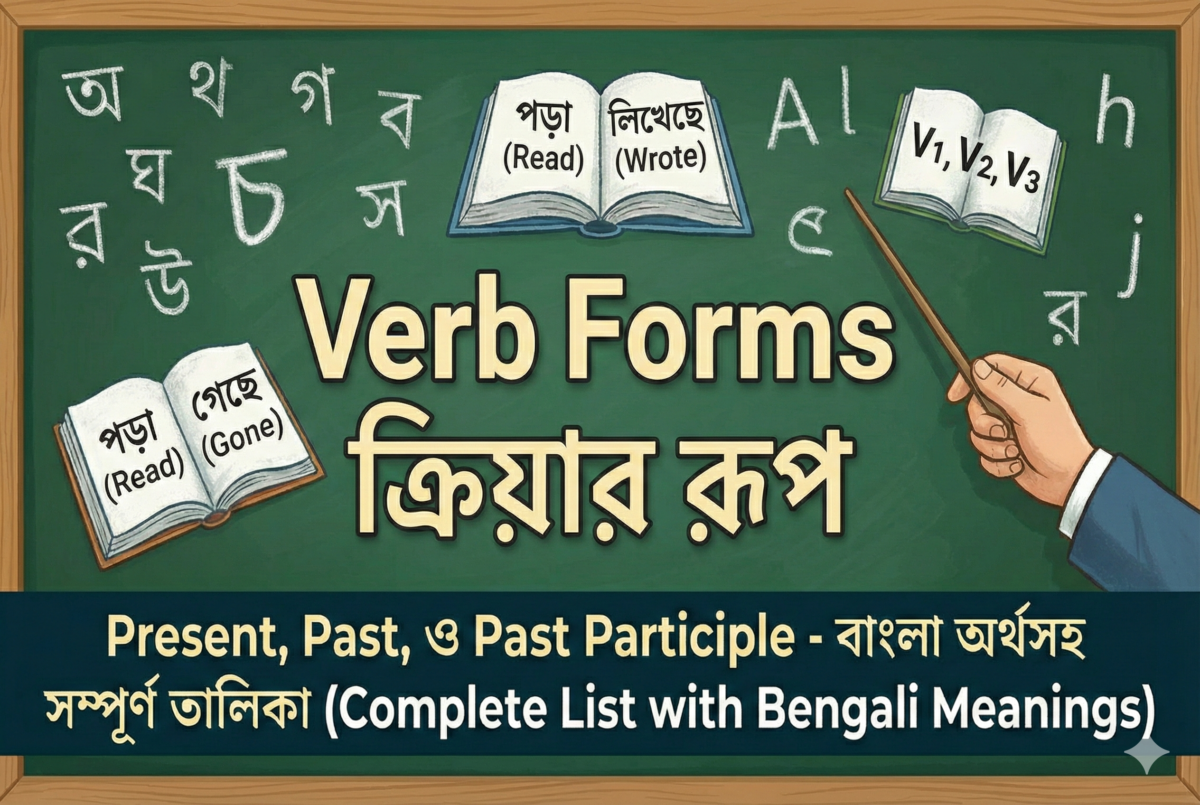 Verb Forms ক্রিয়ার রূপ | V1, V2, V3