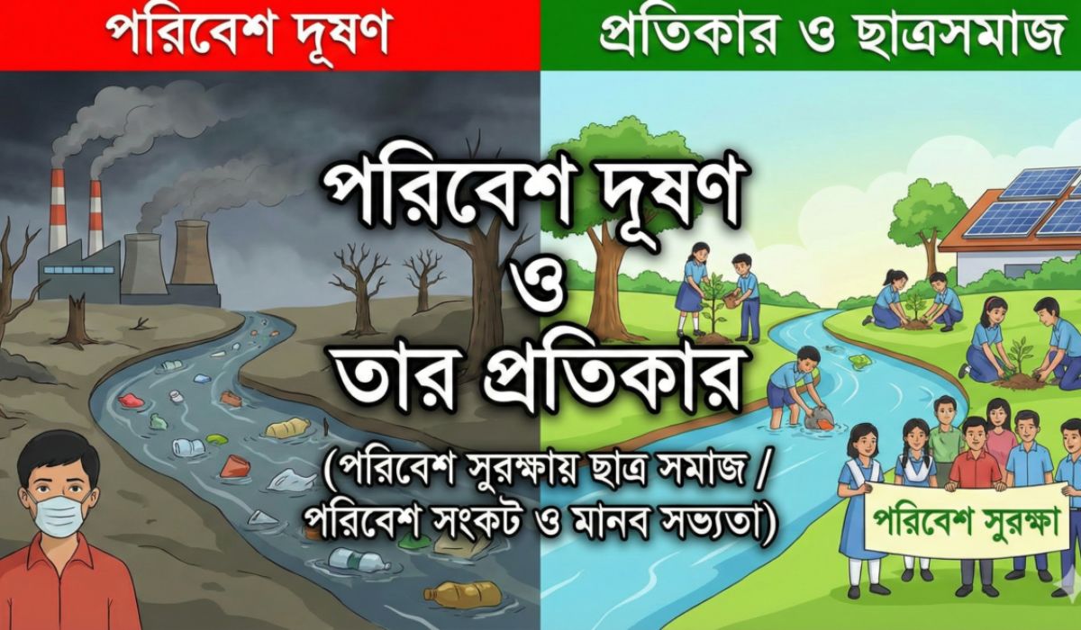 পরিবেশ সুরক্ষায় ছাত্র সমাজ / পরিবেশ সংকট ও মানব সভ্যতা